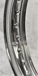 Borrani Dimpled Aluminum Rims - Shouldered - Made in Italy